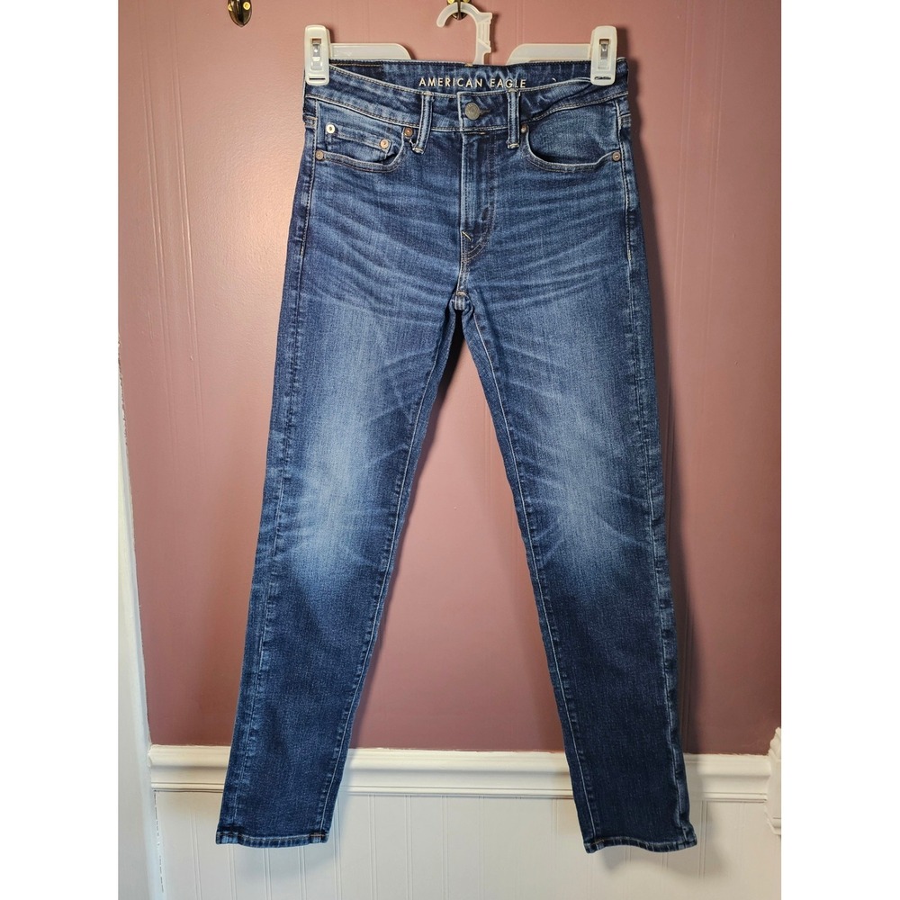 American Eagle Mens Slim Jeans 28x32 Dark Wash Ne(x)t Level Airflex Stretch